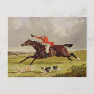 Aanmoedigende honden, 1839 (olie op het paneel) briefkaart