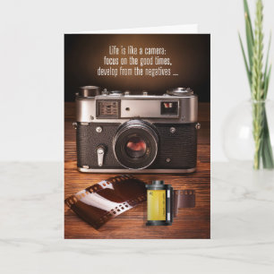 Aanmoediging  Camera en Film Humor Kaart