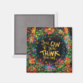 Aanmoediging Denk dat je inspirativiteitsmagneet k Magneet (Voorkant / Achterkant)