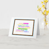 Aanmoediging en zegeling kaart (Gele Bloem)