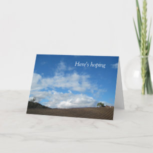 Aanmoediging Kaart: Hopen op al je wolken Kaart