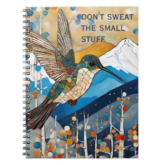 Aanmoediging kolibrie notitieboek (Voorkant)