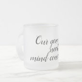 Aanmoediging Matglas Koffiemok (Voorkant links)