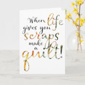 aanmoediging tot quilteren kaart (Gele Bloem)