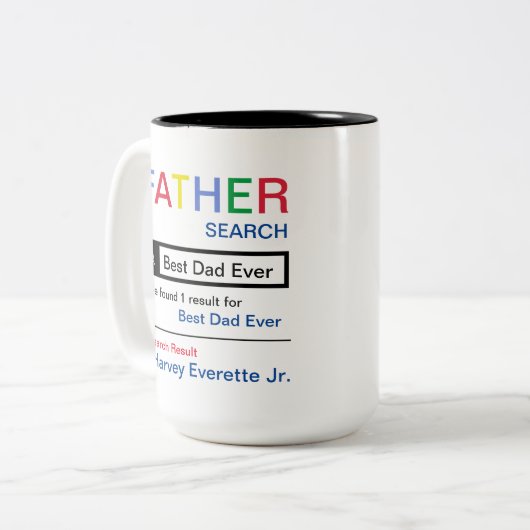 Aanmoediging Tweekleurige Koffiemok (Voorkant links)