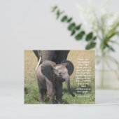 Aanmoediging van bijbelverse Briefkaart (Staand voorkant)