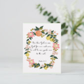 Aanmoediging van Bijbelverzen Kunst - Psalm 48:14 Briefkaart (Staand voorkant)