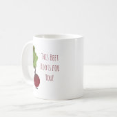 Aanmoediging van Cartoon Cute Beet | Mok (Voorkant links)