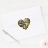 Aanmoediging van Christelijke Verse Shepherd & She Hart Sticker (Envelop)