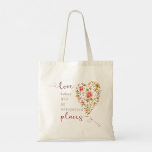 Aanmoediging van de Waterverf van het hart van Flo Tote Bag