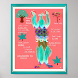 AANMOEDIGING VAN KINDEREN.. Poster