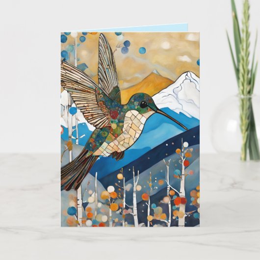 Aanmoediging van kolibrie kaart (Voorkant)