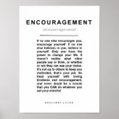 AANMOEDIGING Verhogen Aanmoedigen Poster (Voorkant)