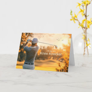 Aanmoediging voor een golfer golf sport thema kaar kaart