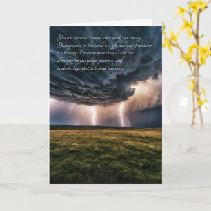 Aanmoediging voorbij de storm kaart