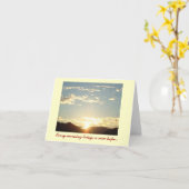 Aanmoediging wenskaart kaart (Gele Bloem)