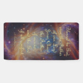 Aanmoedigingsbanner - 2 corinthians 1:3 spandoek (Horizontaal)