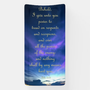 Aanmoedigingsbanner - Luke 10:19 Spandoek