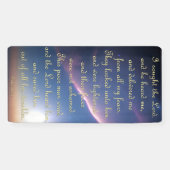 Aanmoedigingsbanner - Psalm 34:4-6 Spandoek (Horizontaal)