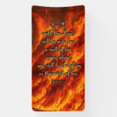 Aanmoedigingsbanner - Zechariah 2:5 Spandoek (Verticaal)