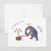 Aanmoedigingskaarten voor vrienden briefkaart (Voorkant / Achterkant)