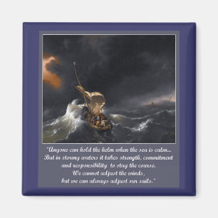 Aanmoedigingsofferte voor moeilijke tijden magneet