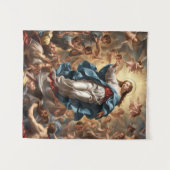 Aanname van Maria Christelijke Religie Wandkleed (Voorkant (horizontaal))