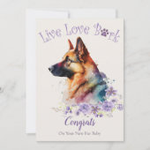 Aannemen van Duitse Herdershond, Gotcha-dag Kaart (Voorkant)