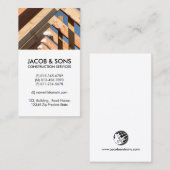 Aannemer dakbedekking constructie visitekaartje (Voorkant / Achterkant)