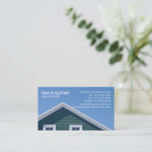 Aannemer dakbedekking constructie visitekaartje (Staand voorkant)