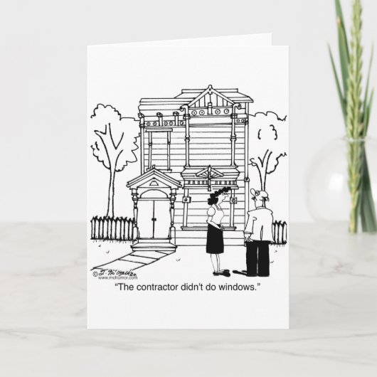 Aannemer deed geen Windows Kaart (Voorkant)