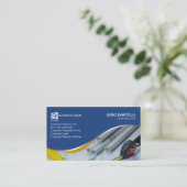 Aannemer Gereedschap Bouw Vaardigheden Visitekaartje (Staand voorkant)