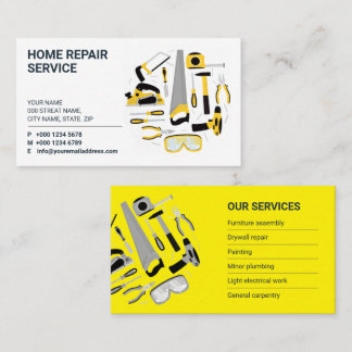 Aannemer, Klusjesman service, Bouw Visitekaartje