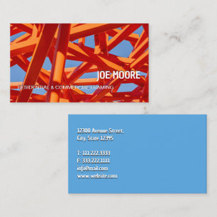 Aannemer voor het plaatsen van skeletbouw visitekaartje