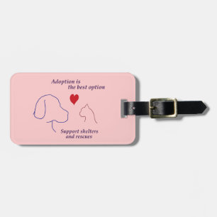 Aanneming is de beste optie bagagelabel
