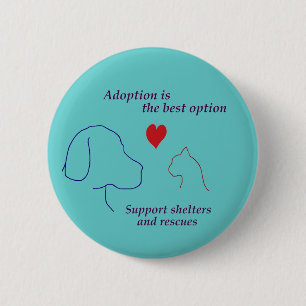 Aanneming is de beste optie ronde button 5,7 cm