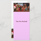 AANNEMING VAN DE MAGI champagne Kaart (Voorkant / Achterkant)