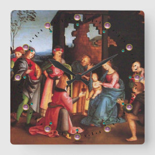 AANNEMING VAN DE MAGI VIERKANTE KLOK