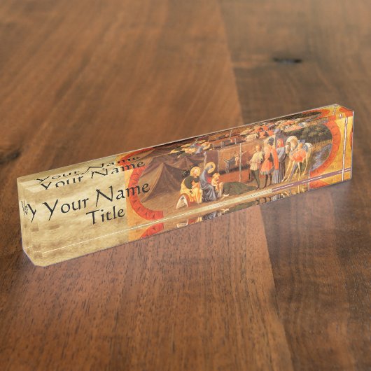 AANNEMING VAN HET MAGI NATIVITEITSPARCHMENT NAAMBORDJE (Zijkant)