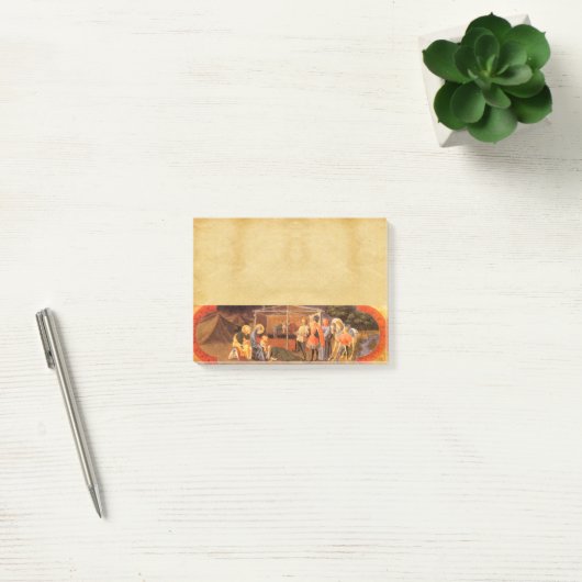 AANNEMING VAN HET MAGI NATIVITEITSPARCHMENT POST-IT® NOTES (Kantoor)
