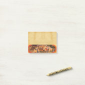 AANNEMING VAN HET MAGI NATIVITEITSPARCHMENT POST-IT® NOTES (Op bureau)