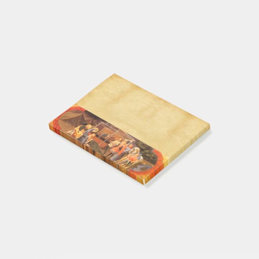 AANNEMING VAN HET MAGI NATIVITEITSPARCHMENT POST-IT® NOTES (Schuin)