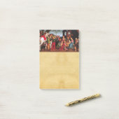 AANNEMING VAN HET MAGI NATIVITEITSPARCHMENT POST-IT® NOTES (Op bureau)