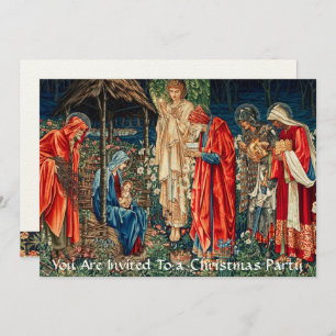 AANNEMING VAN MAGI ,Burne-Jones-kerstfeest Kaart