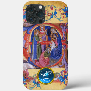 AANNEMING VAN MAGI CHRISTMAS PARCHMENT MONOGRAM iPhone 13 PRO MAX HOESJE