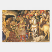 AANNEMING VAN MAGI Gentile Da Fabriano, Kerstmis Inpakpapier Vel (Voorkant 3)
