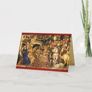 AANNEMING VAN MAGI Gentile Da Fabriano, Kerstmis Kaart