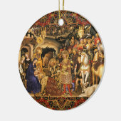 AANNEMING VAN MAGI Gentile Da Fabriano, Kerstmis Keramisch Ornament (Links)