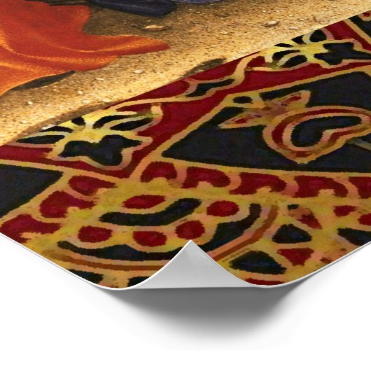 AANNEMING VAN MAGI Gentile Da Fabriano, Kerstmis Poster (Hoek)