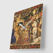 AANNEMING VAN MAGI Gentile Da Fabriano, Kerstmis Vierkante Klok (Hoek)